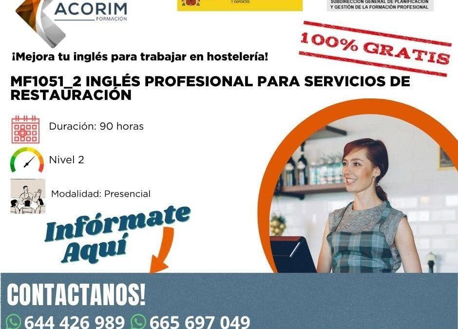 Curso de Inglés Profesional para Hostelería